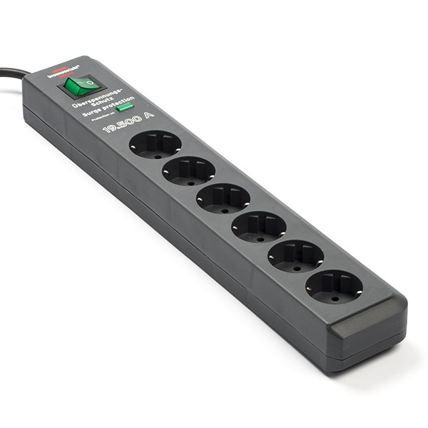 BRENNENSTUHL Stekkerdoos Secure-Tec 6-voudig 45° met overspanningsbeveiliging, snoer 3 m kopen